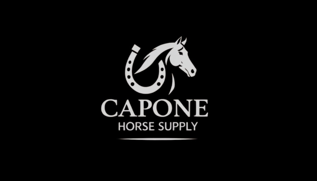 Capone horse and horseshoe logo